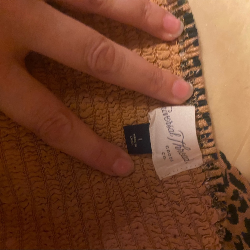 Universal Thread Strapless Leopard Print Dress - image 2